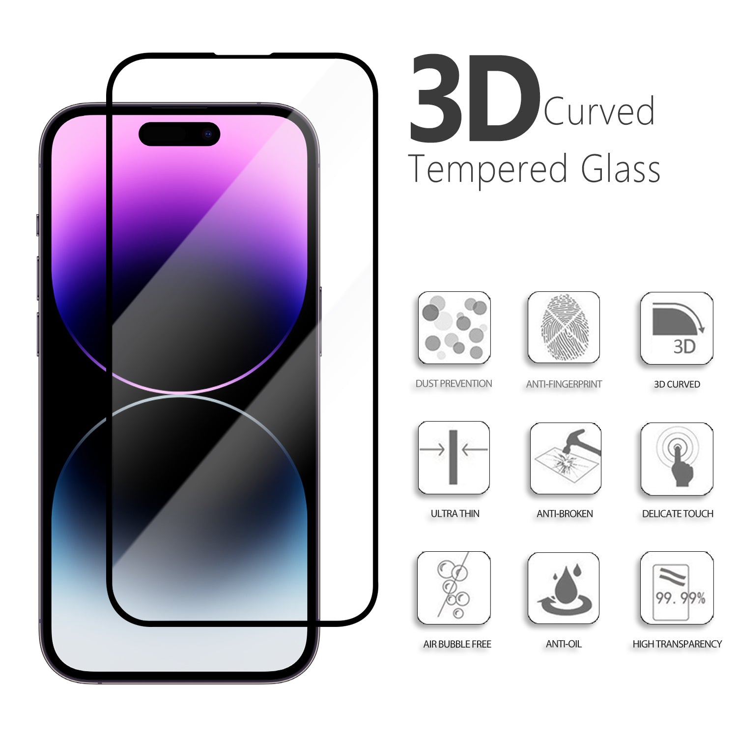 Slim Tempered Glass for iPhone 14 Series - Slimcase.co Indonesia